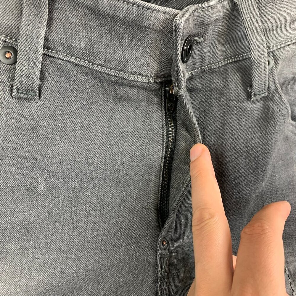 G Star Raw Mens Pants 33 Gray Jeans Revend Super Slim Distressed Faded 33x36 - Picture 6 of 13